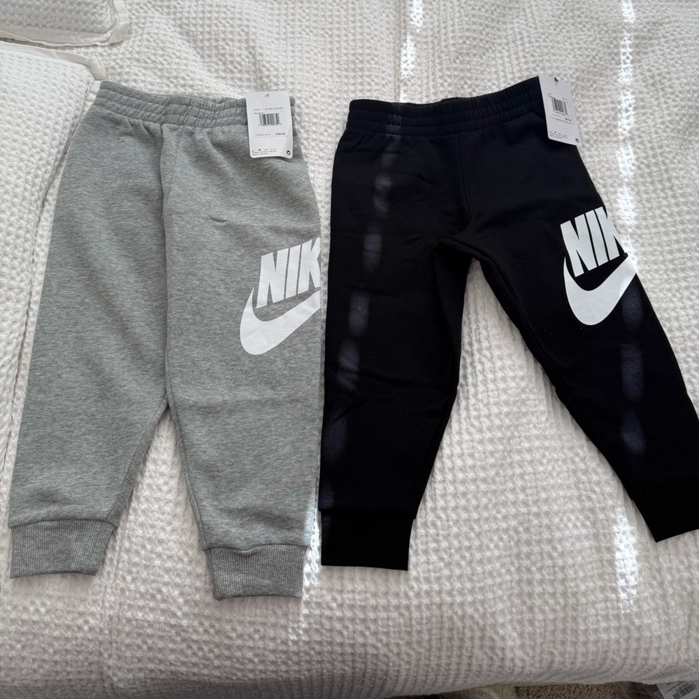 Nike Kids' Joggers in Gray and Black
